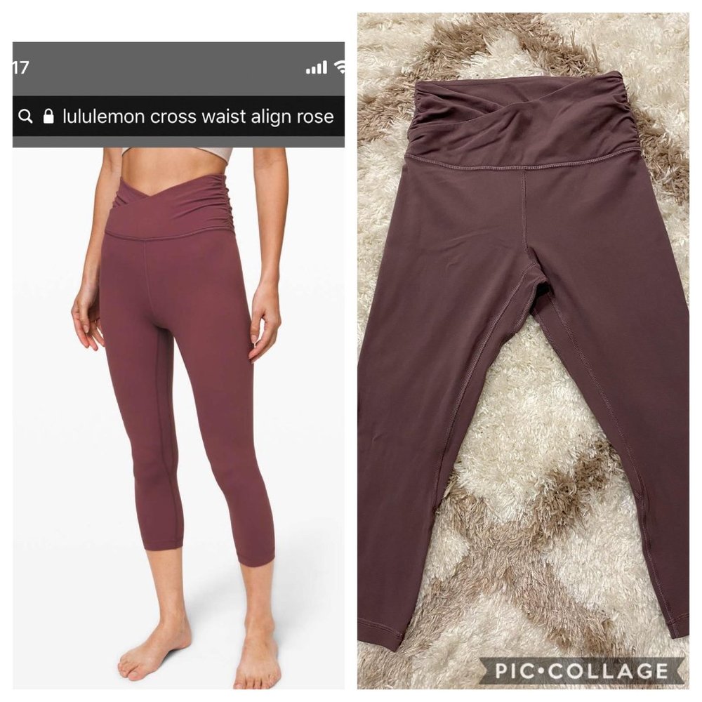 LULULEMON - CROSS WAIST ALIGN CROPPED